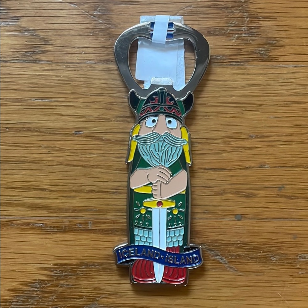 NWT Iceland Viking Magnetic Bottle Opener